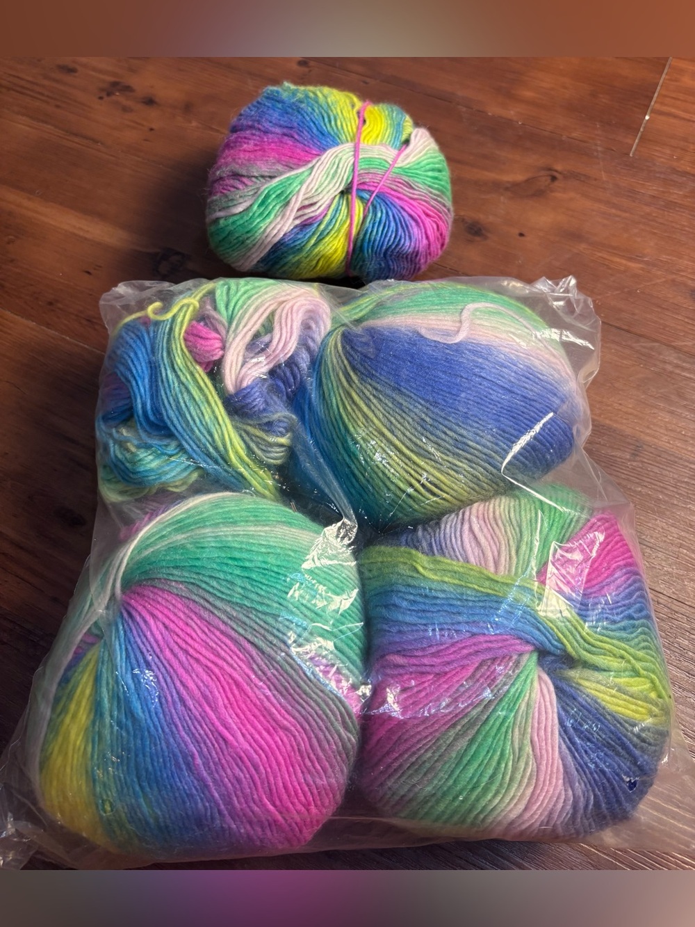 Soft Rainbow Yarn, Acrylic yarn, Crochet yarn, Knit yarn